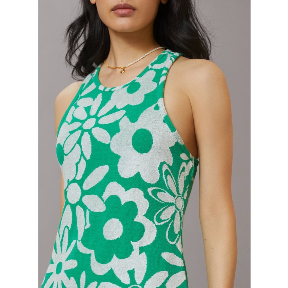 Anthropologie by Daily Practice Terry Jacquard Midi Dress, NEW - Picture 3 of 15